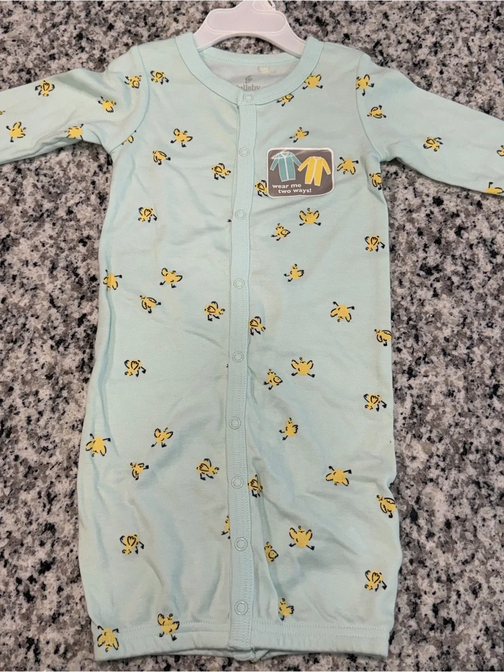 Lullaby Lane Infant Girl’s Sleepsack Set, Mint & Pink, Stars & Bees, 0-6mo, NWT